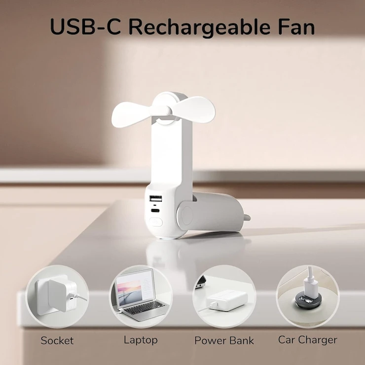 JISULIFE Handheld Mini Fan